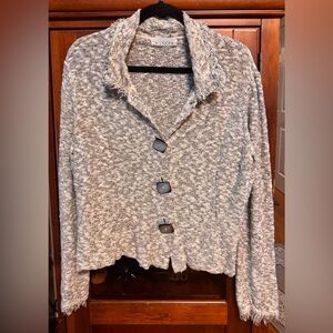 Willow Gray Button-Up Cardigan